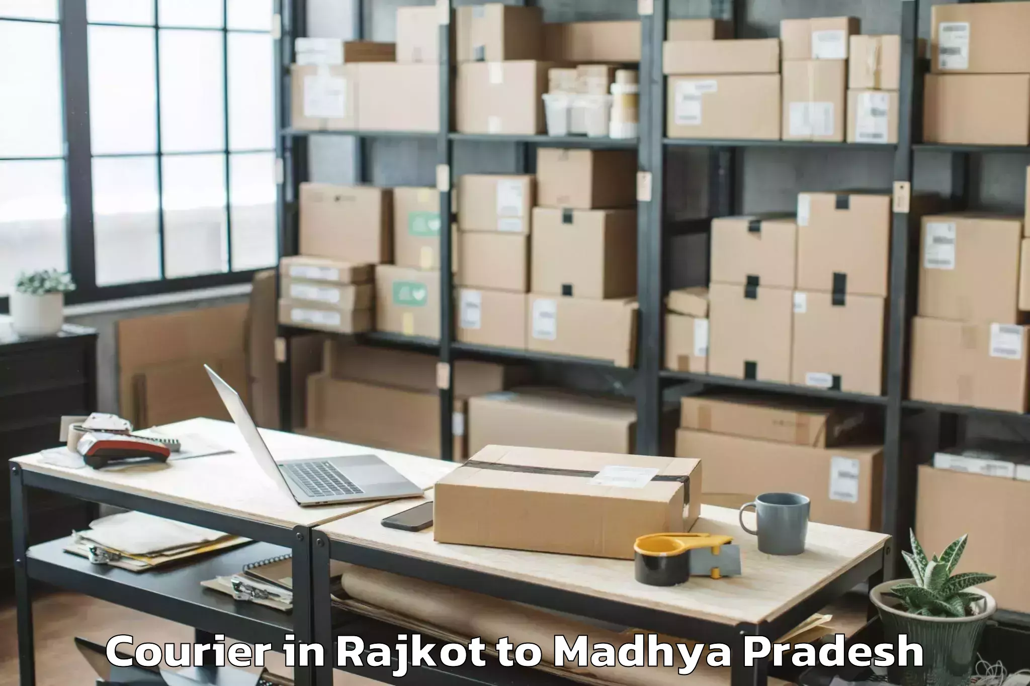 Rajkot to Buxwaha Courier Booking